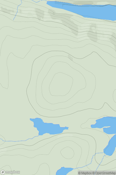 Thumbnail image for Meall nan Caorach [Lewis and Nearby Islands] showing contour plot for surrounding peak